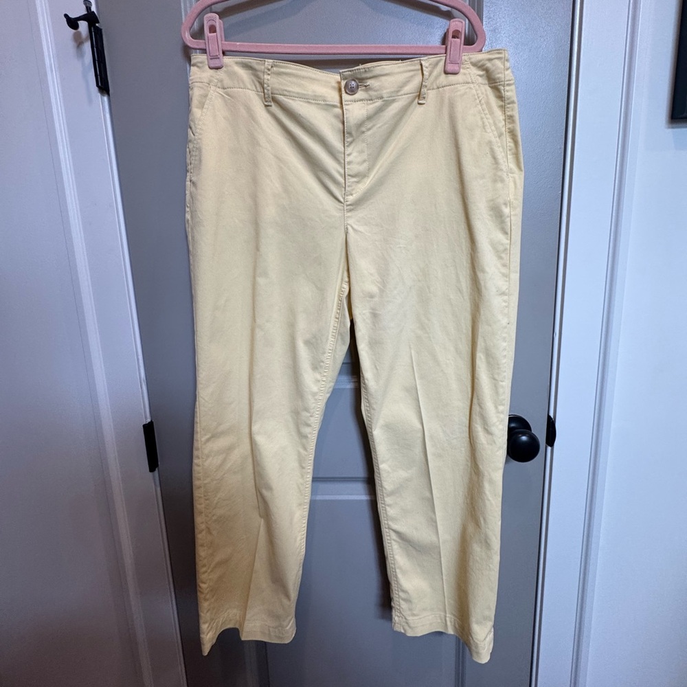 Loft Yellow Pants Size 14